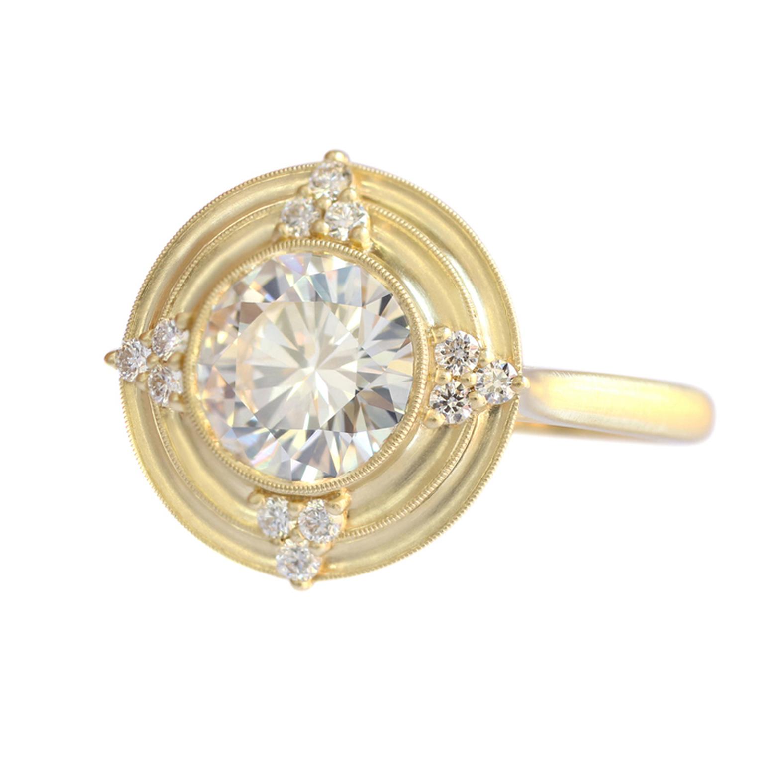Erika Winters Thea halo vintage-style engagement ring