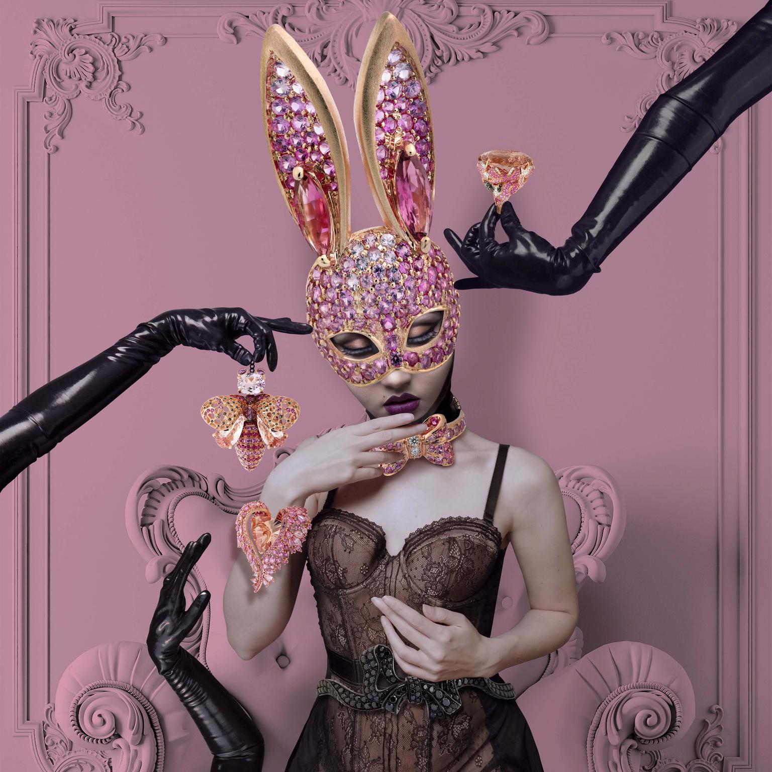 Lydia Courteille La Vie en Rose poster bunny girl