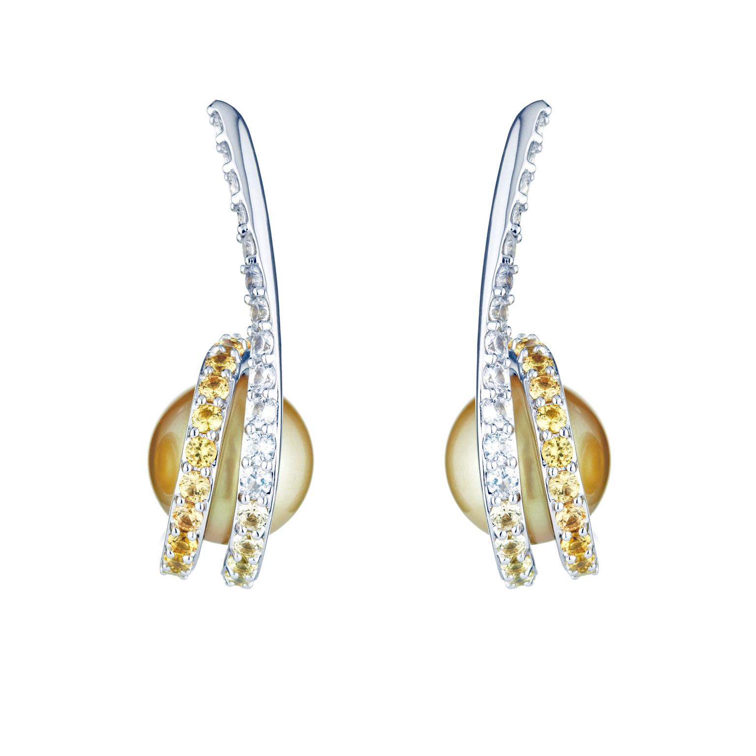 Melanie Georgacopoulos Twist pearl earrings