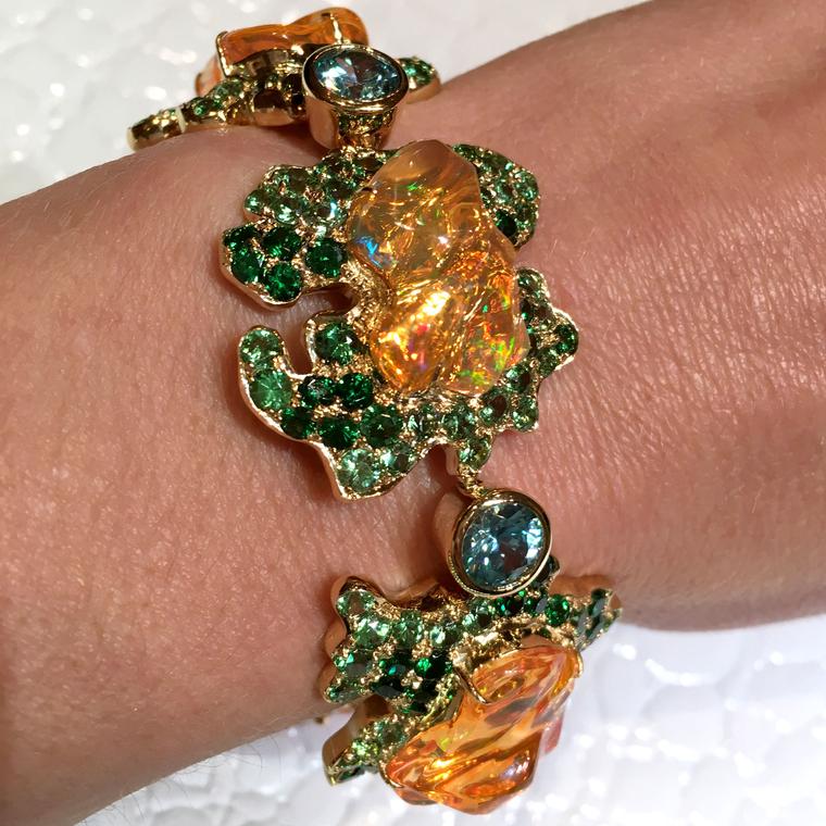 Queen of Tiye Mexican fire opal bracelet