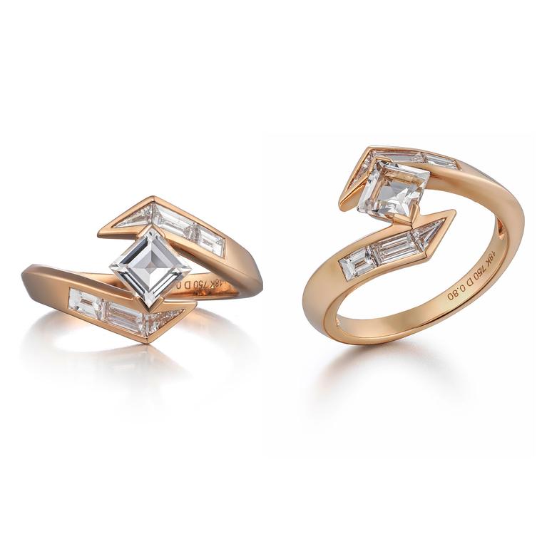 Tomasz Donocik Stellar diamond engagement ring