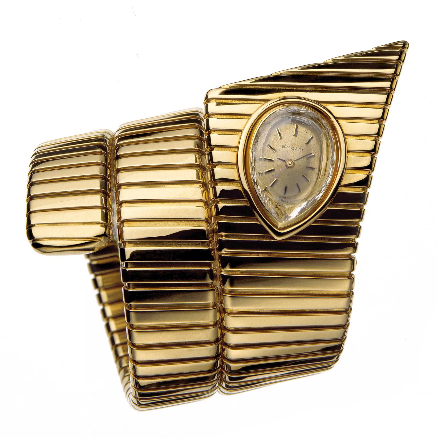 Bulgari Tubogas watch in yellow gold that was in production period in 1972
