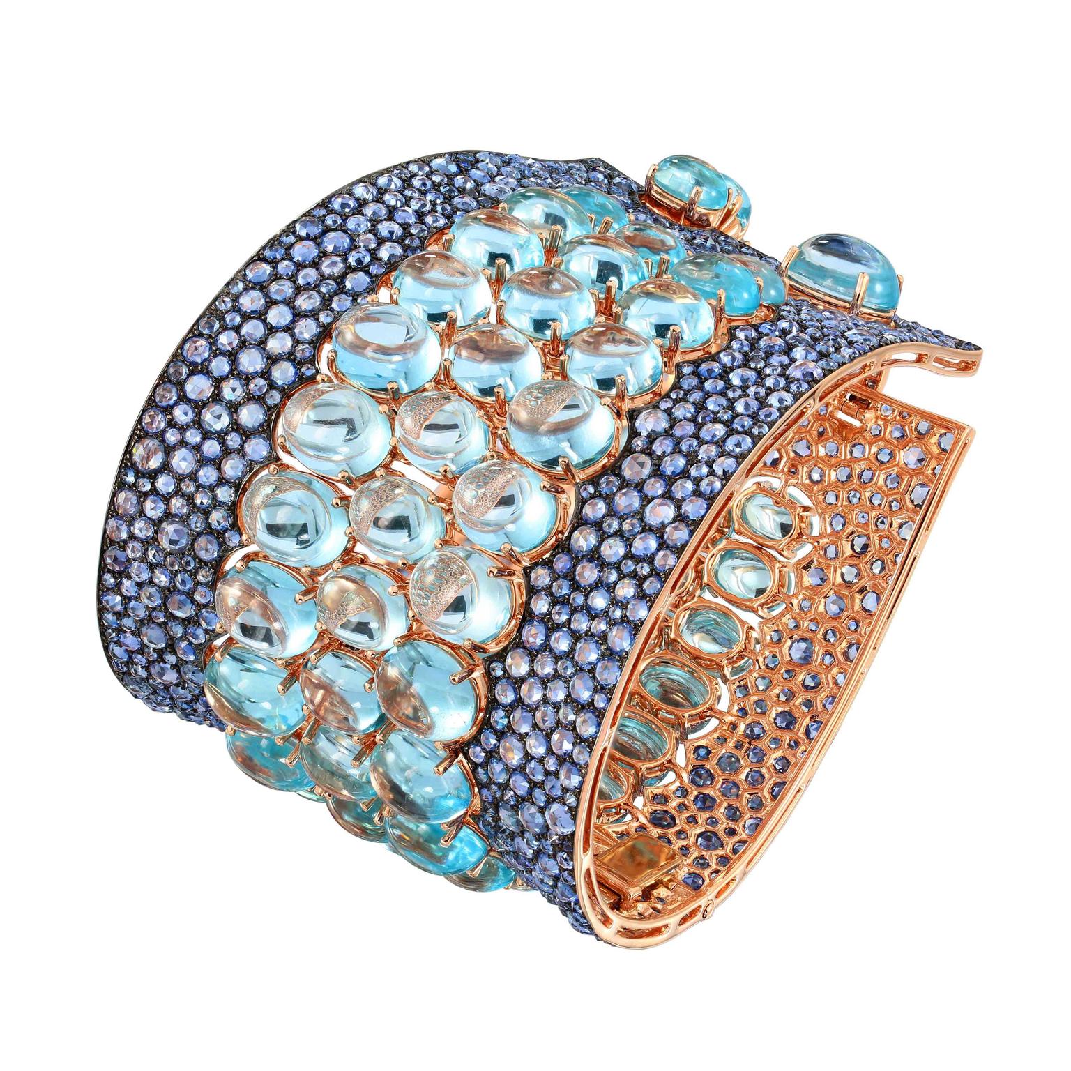 Etho Maria topaz and sapphire bracelet in rose gold