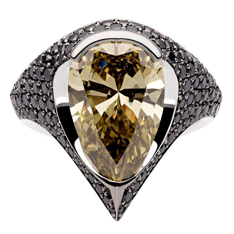 Shaun Leane cognac diamond ring