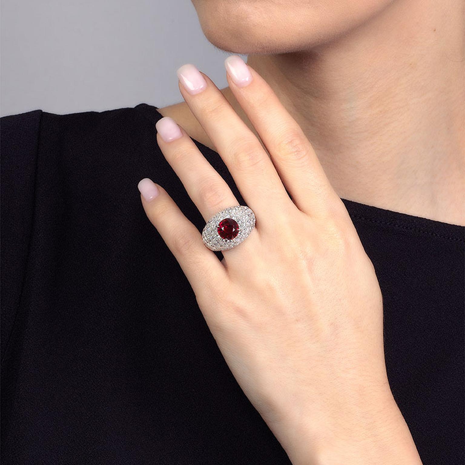 Lot 598 Ruby ring by Cartier