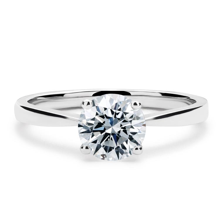 Lab-grown diamond engagement ring by 77 Diamonds