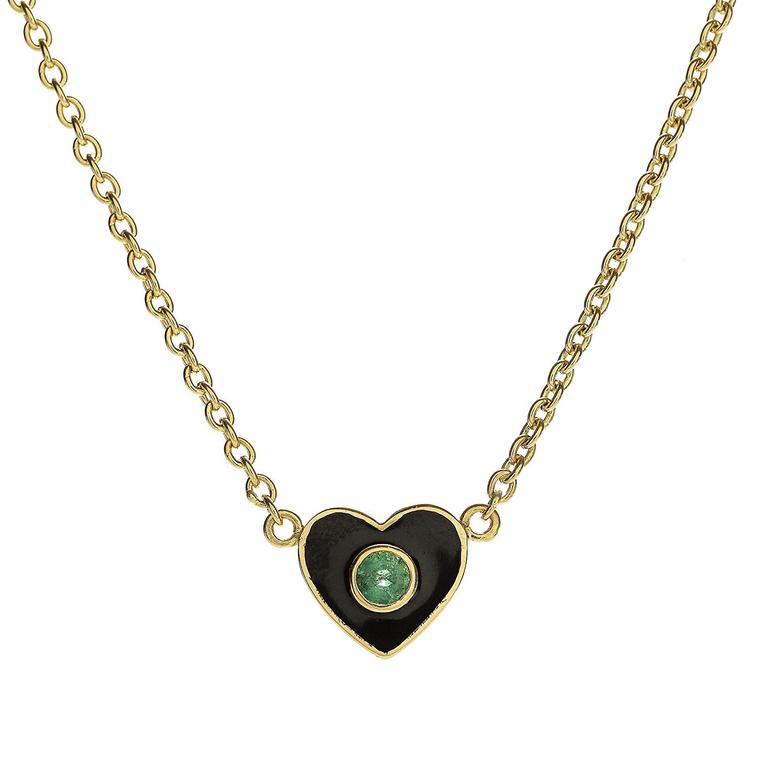 Muse x Gemfields Holly Dyment emerald heart necklace