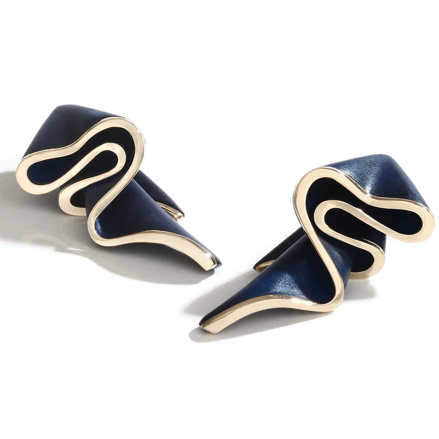 Emmanuel Tarpin drape earrings