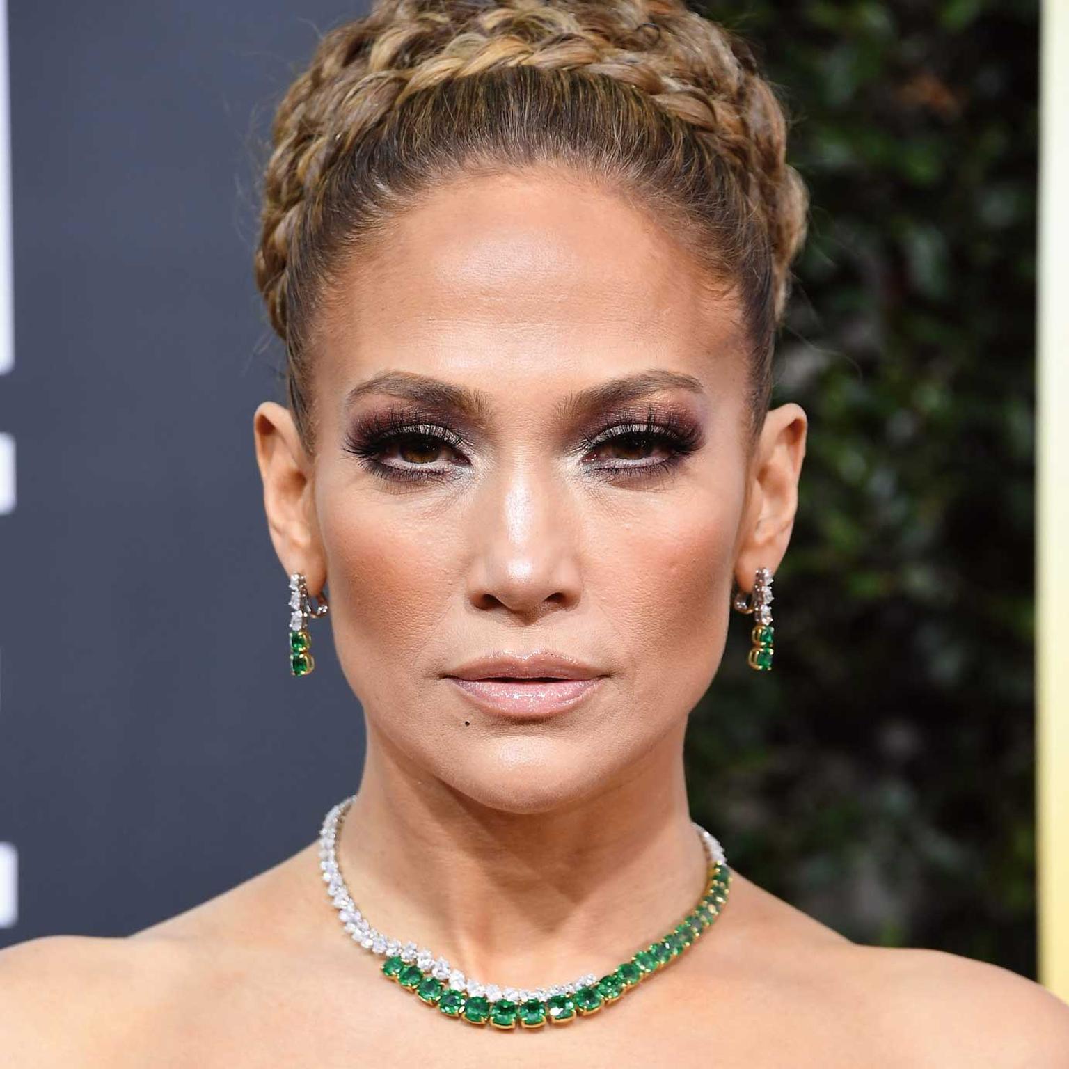 Jennifer Lopez Golden Globes Harry Winston jewels