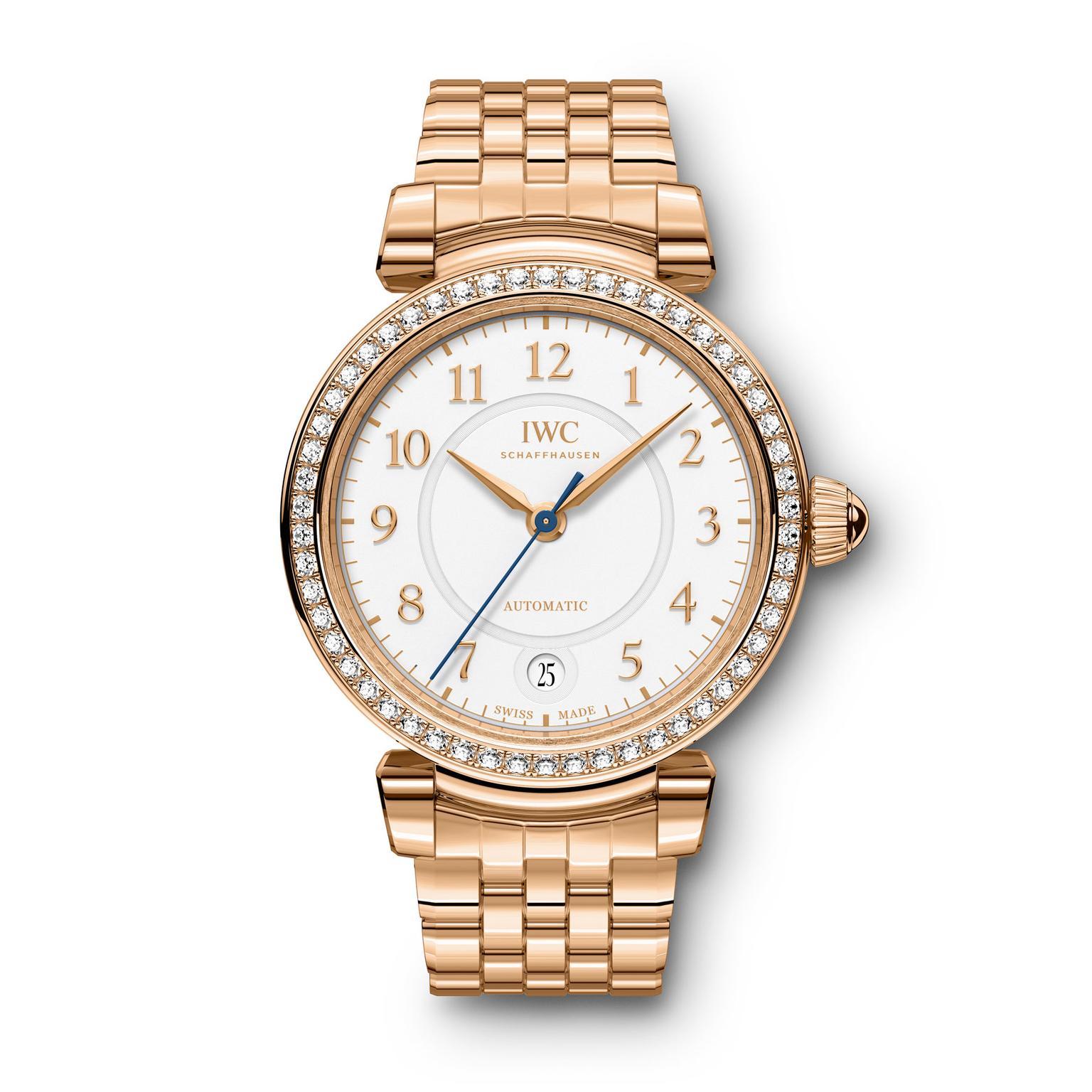 IWC Da Vinci Automatic 36mm red gold and diamond watch for women