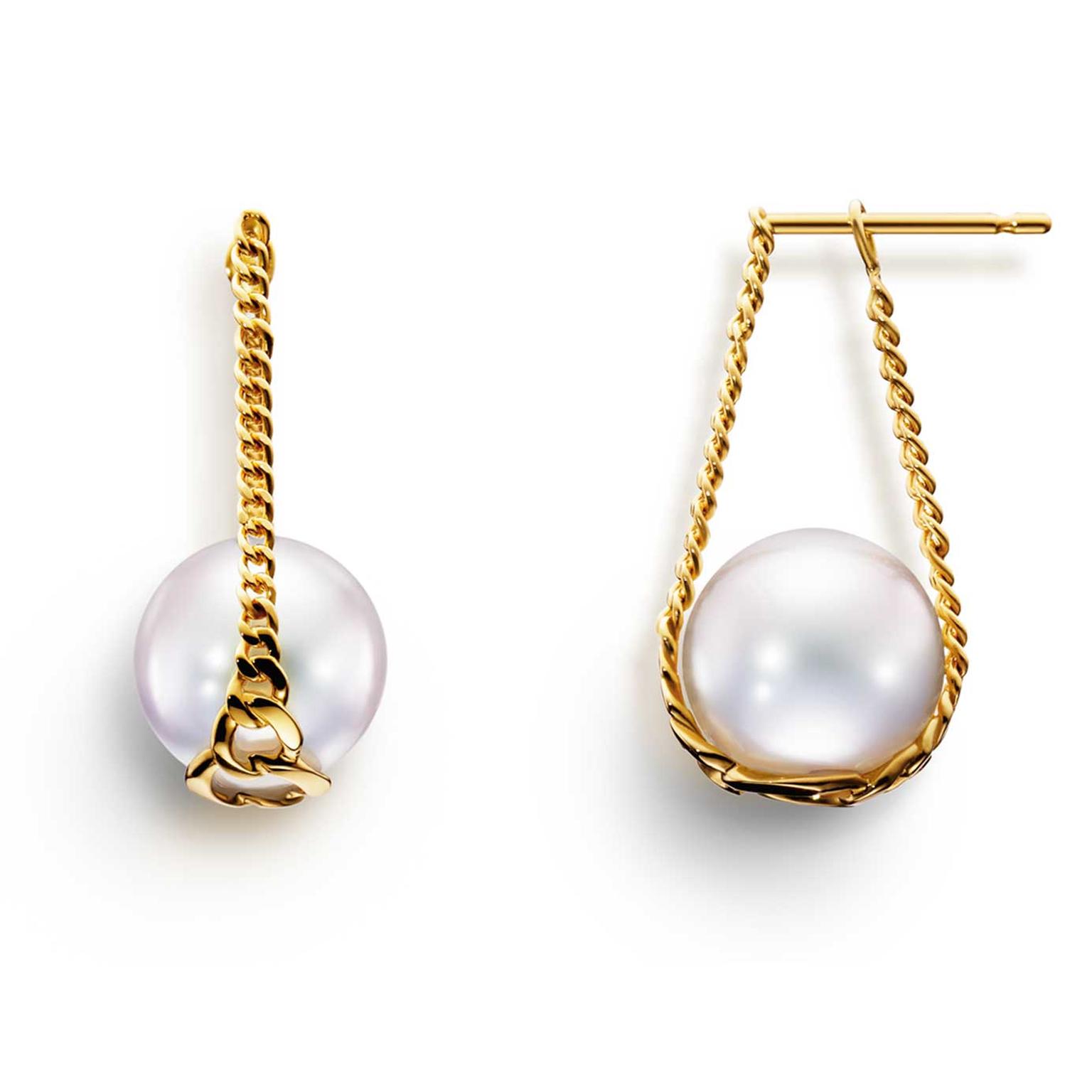 M/G Tasaki Stretched earrings with freshwater pearls