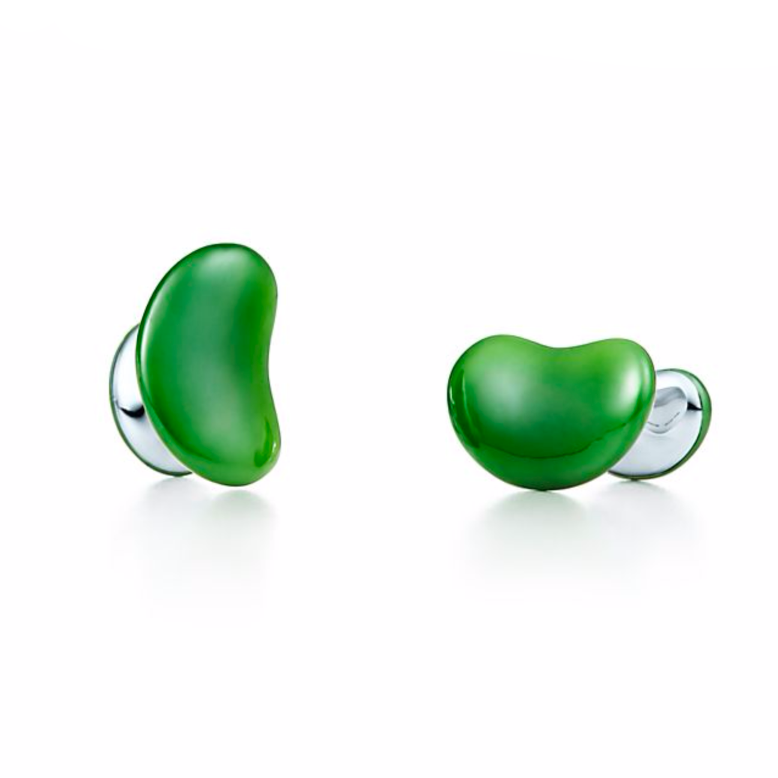 Tiffany & Co. Elsa Peretti Bean cufflinks in jade