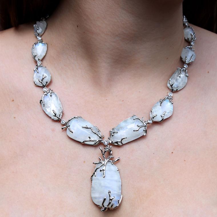 ALARIA rainbow moonstone necklace