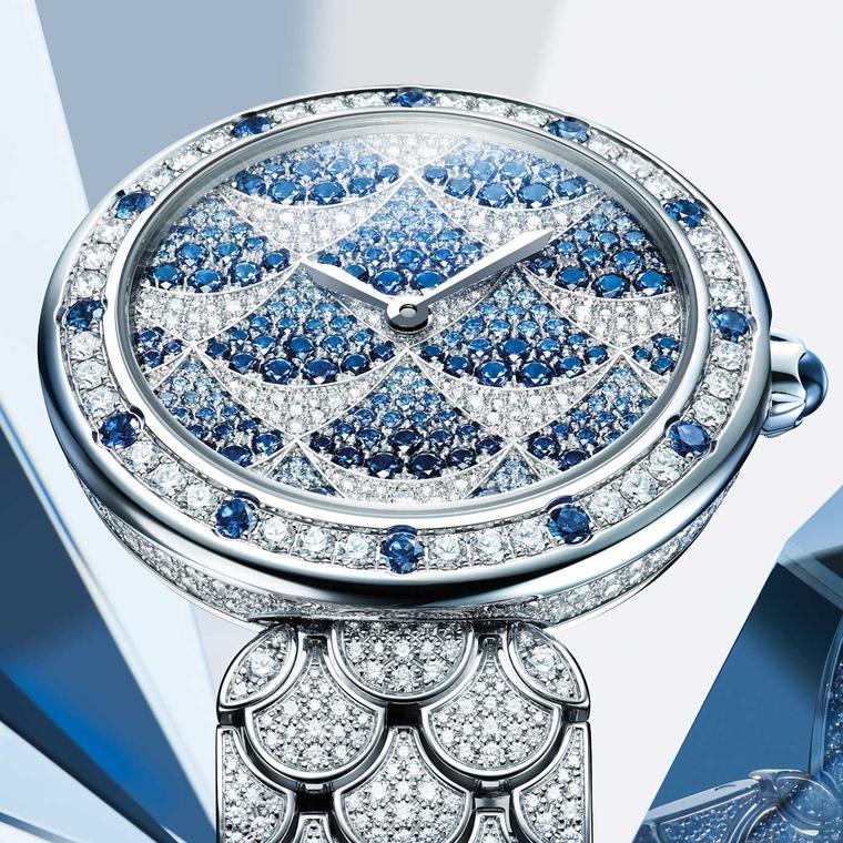 Divas Dream Mosaica blue sapphire watch by Bulgari 