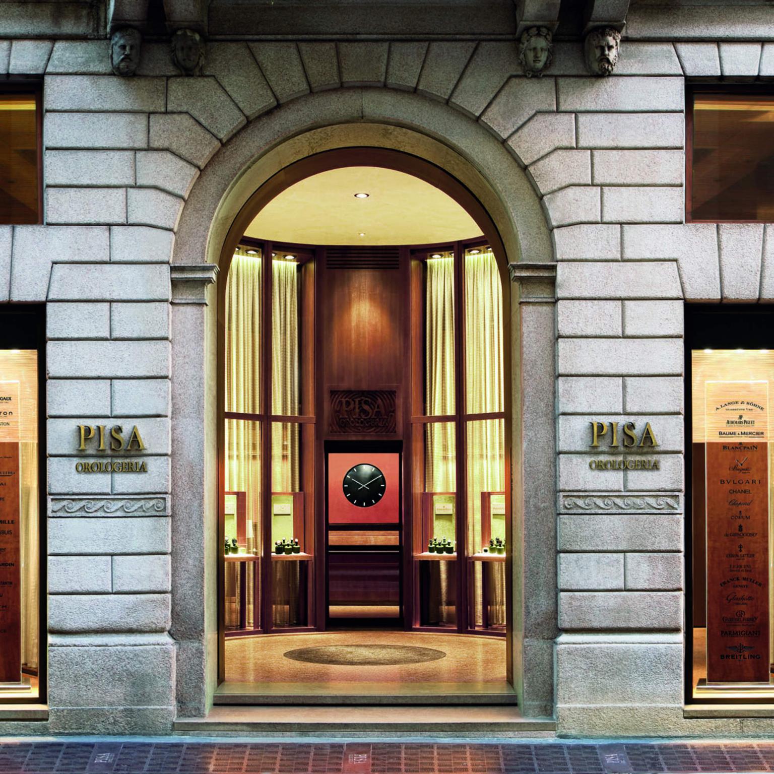 The Pisa watch boutique in Milan