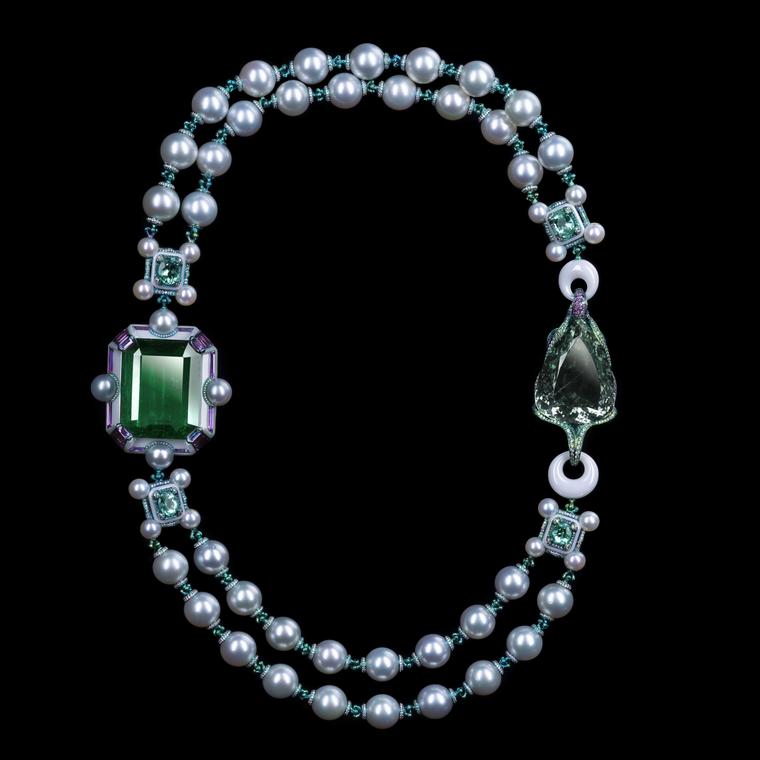 Wallace Chan Porcelain A Dream Within a Dream emerald necklace