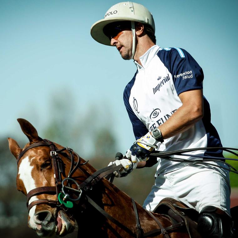 Pablo MacDonough at polo match wearing RM 053 watch