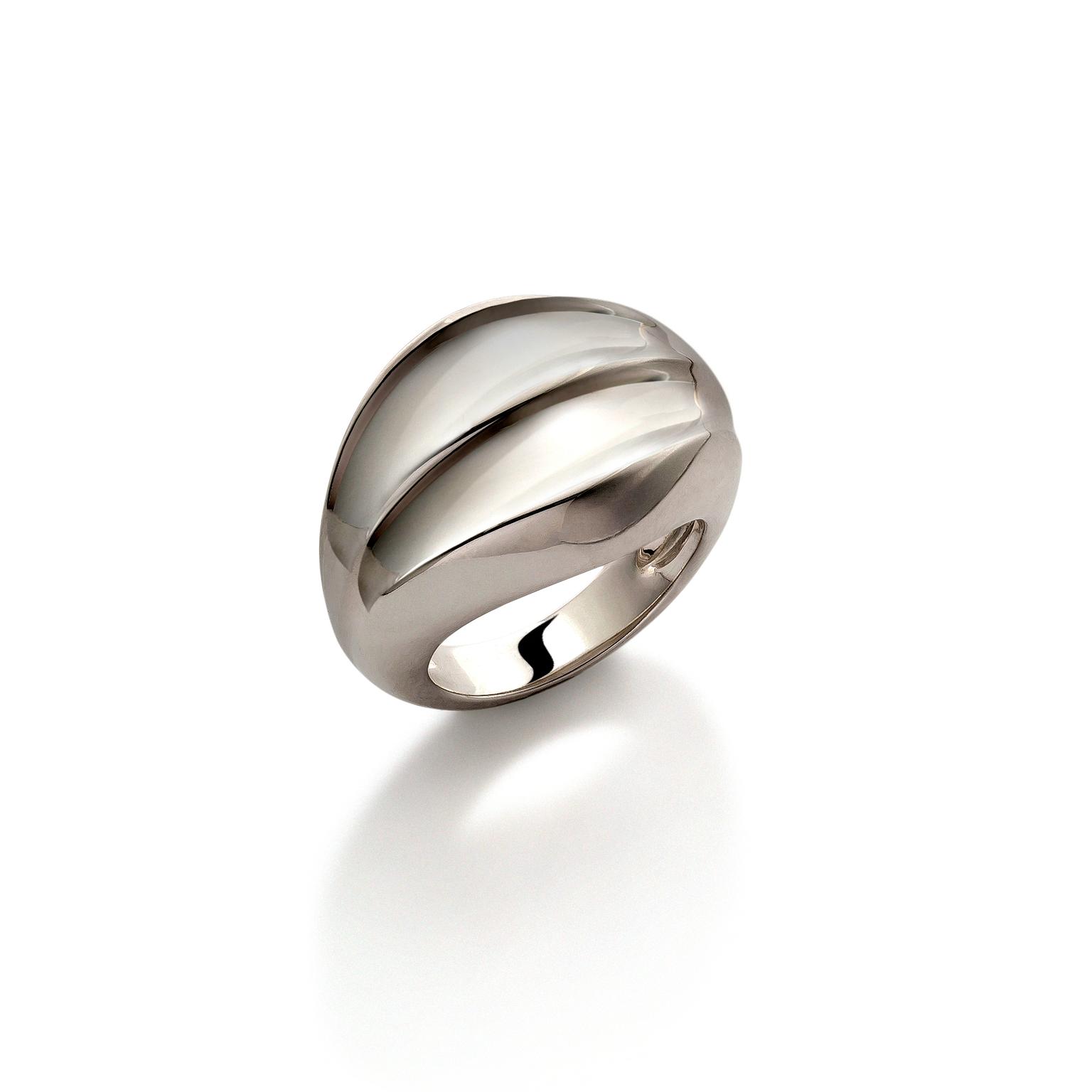 Mappin & Webb Wildfell Silver Bombe Ring