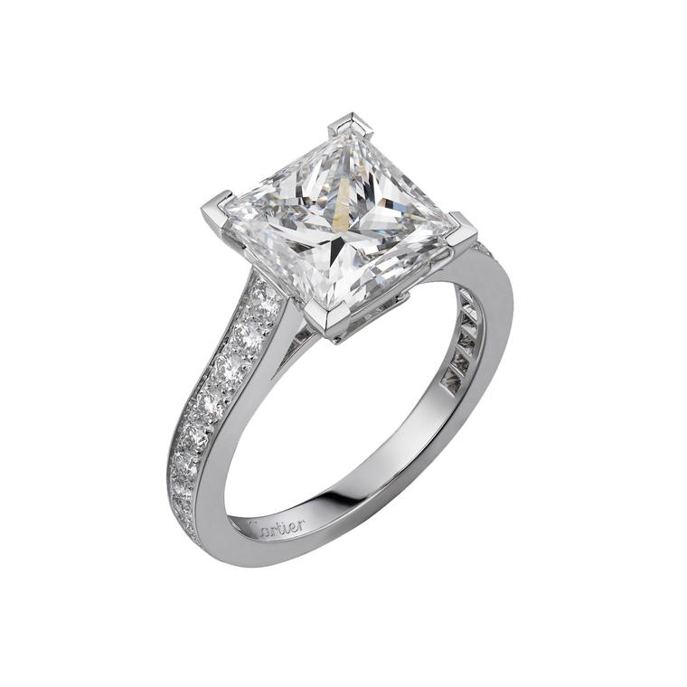 cartier radiant cut engagement ring