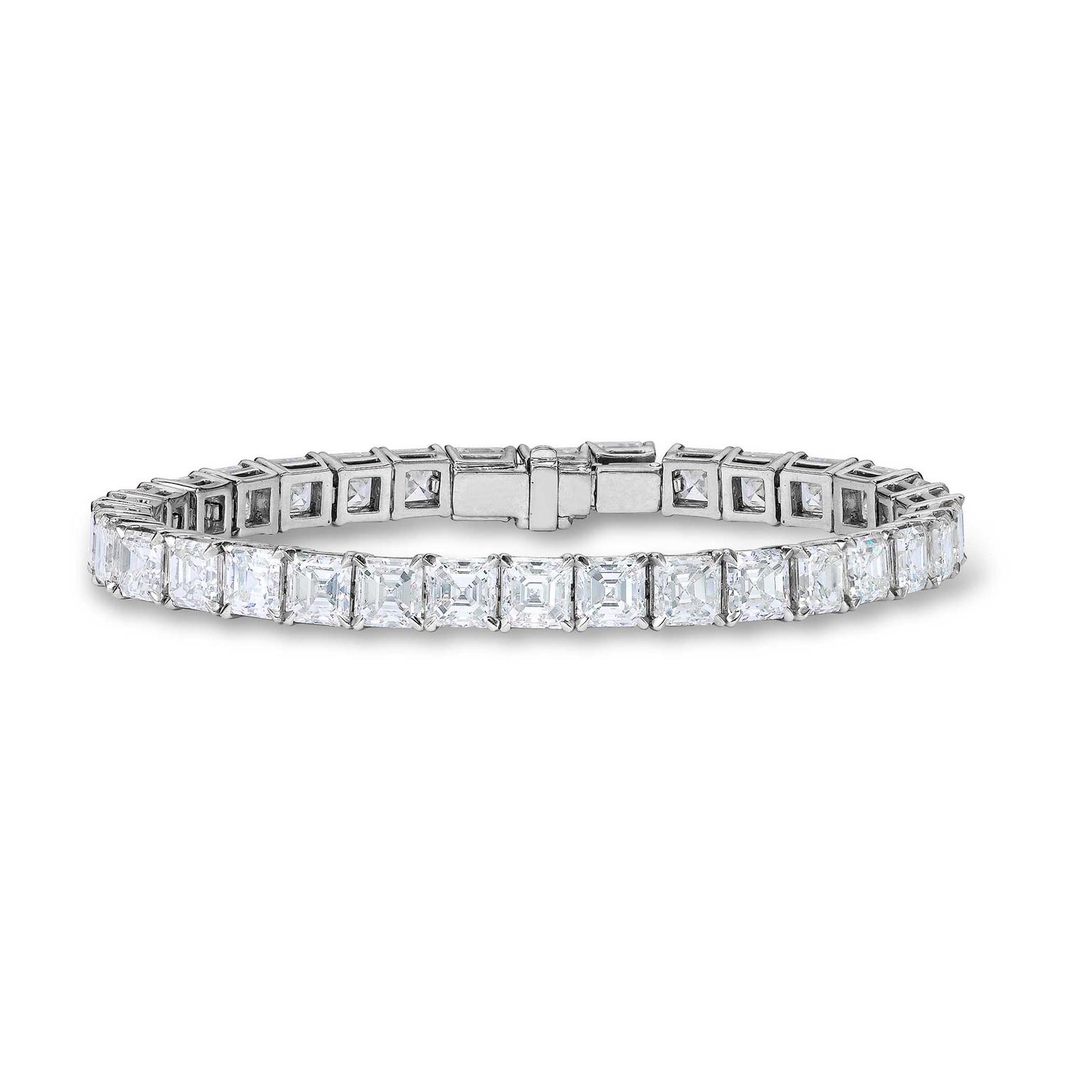 Asprey diamond line tennis bracelet