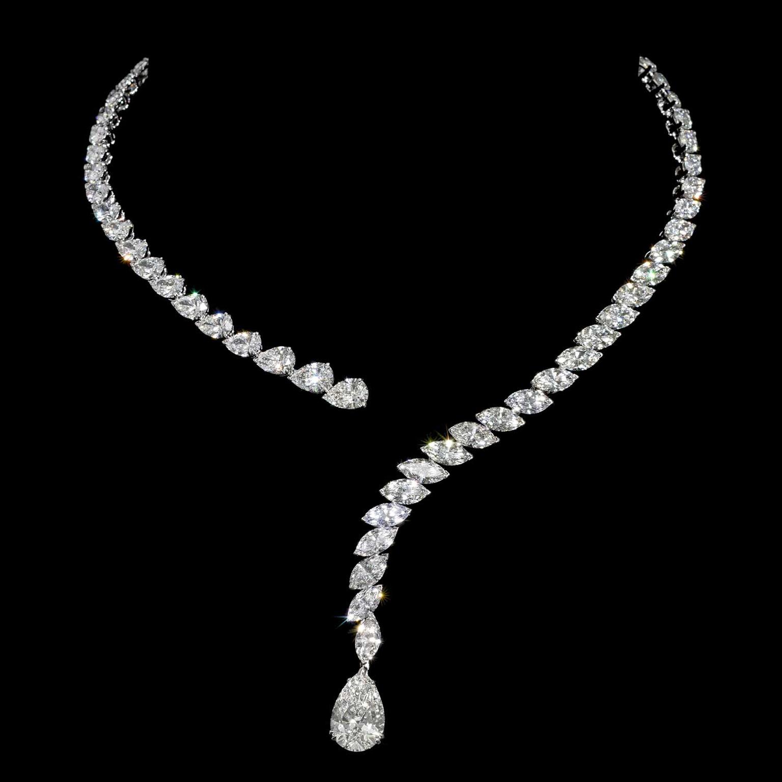 Jahan draped diamond necklace