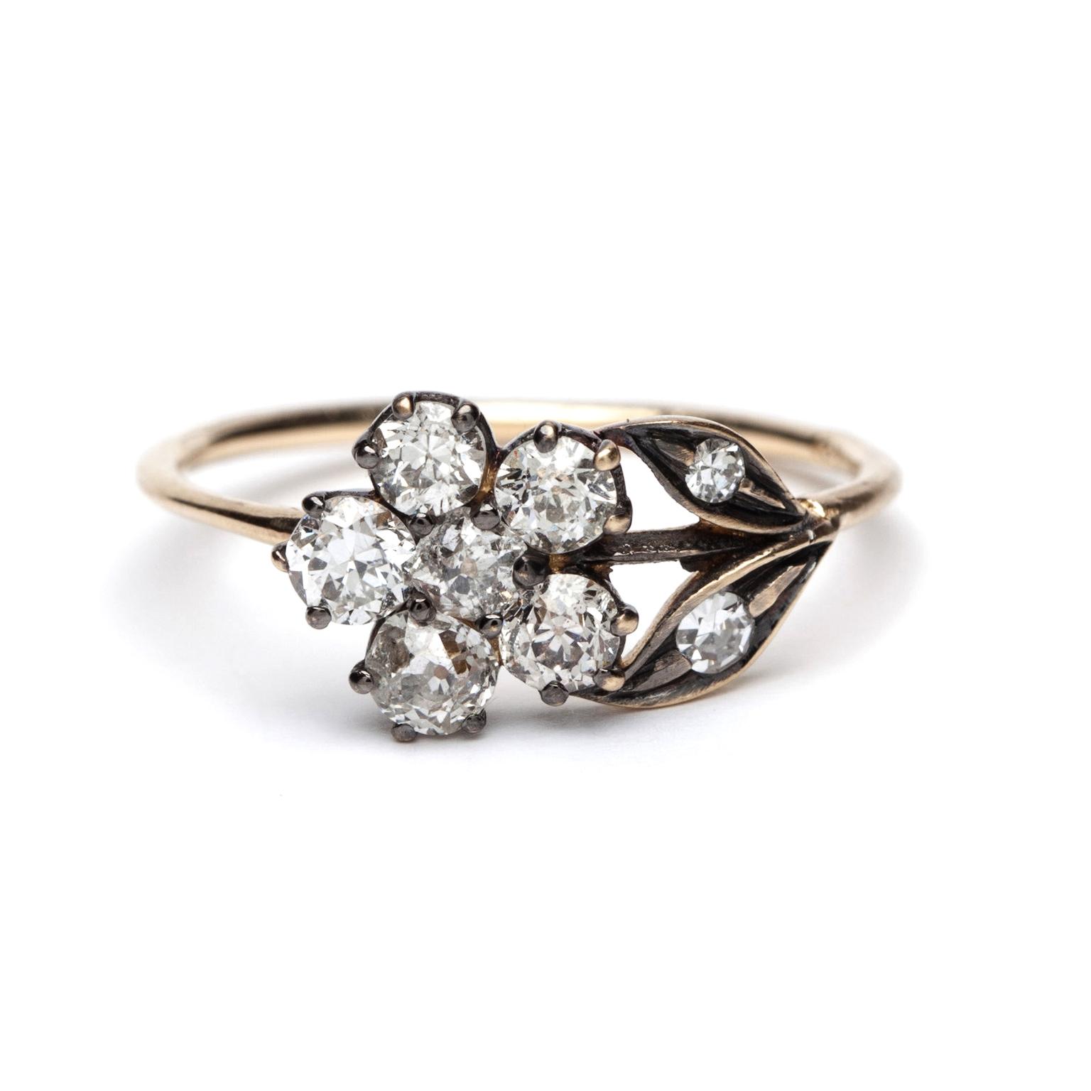 Sofia Kaman vintage-style engagement ring