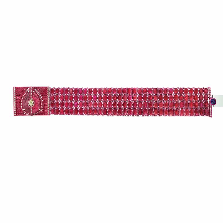 Maharani ruby bracelet from Austy Lee