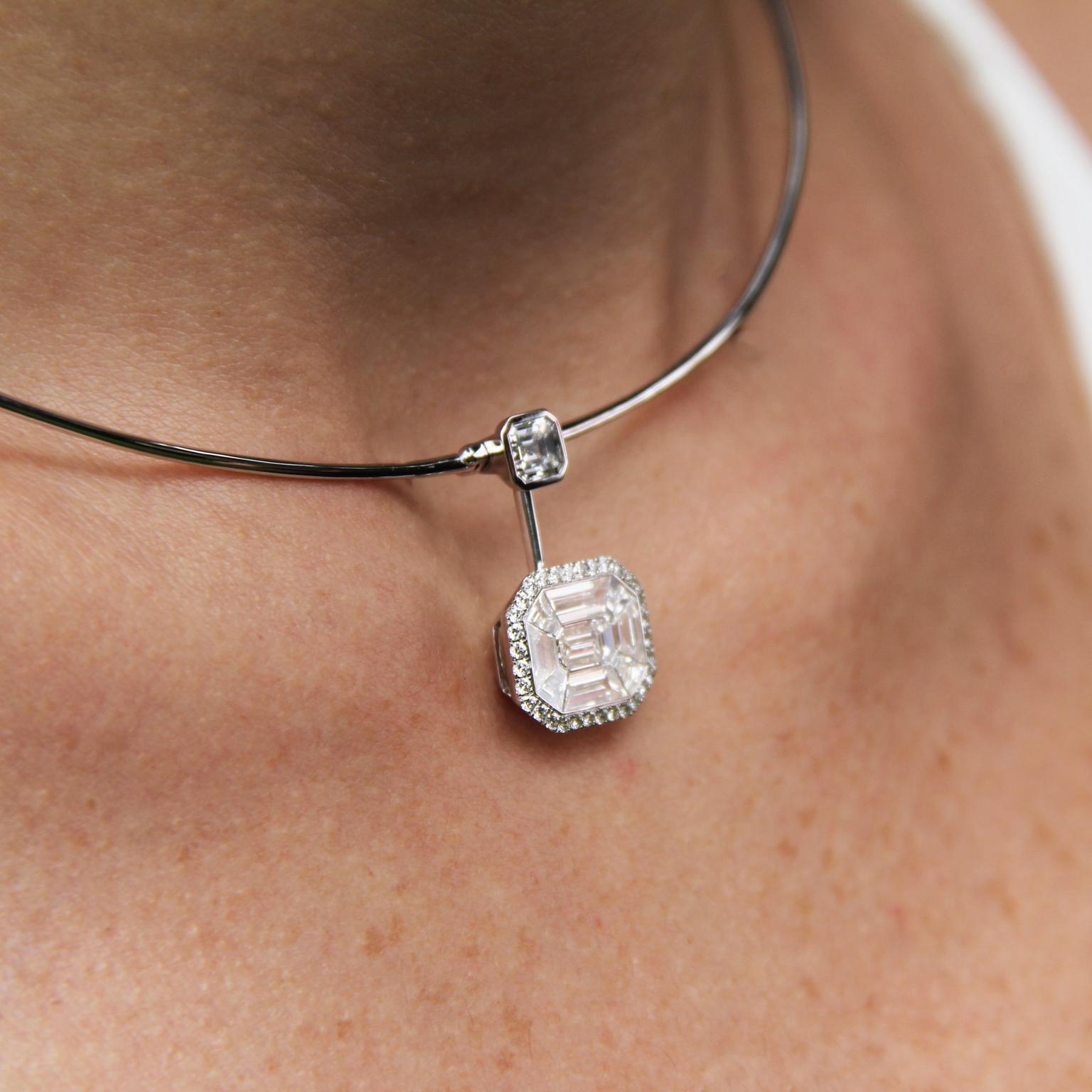 Stenzhorn Muse Lily choker-style diamond necklace