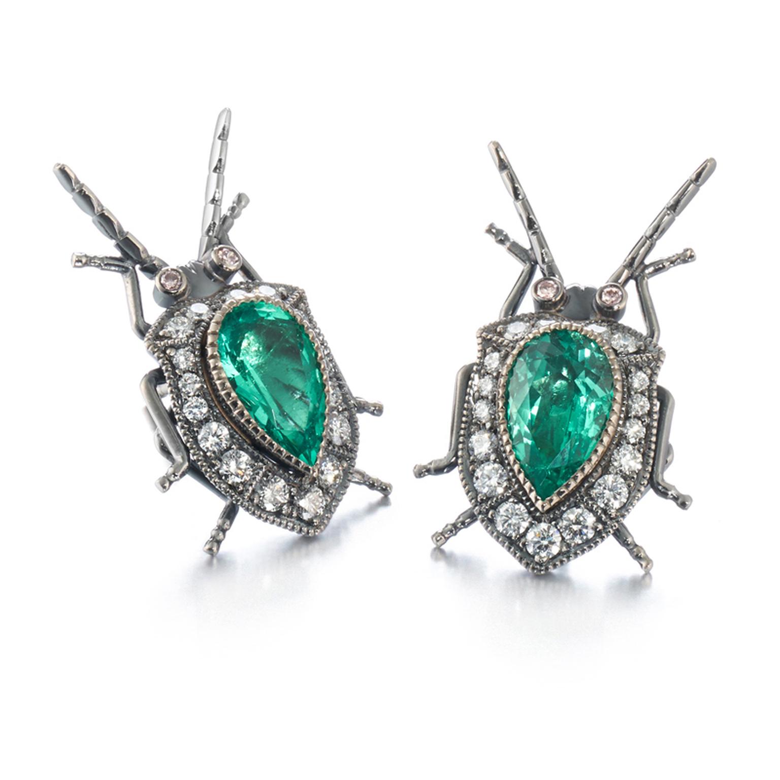 Bespoke bugs earrings by Kulmala