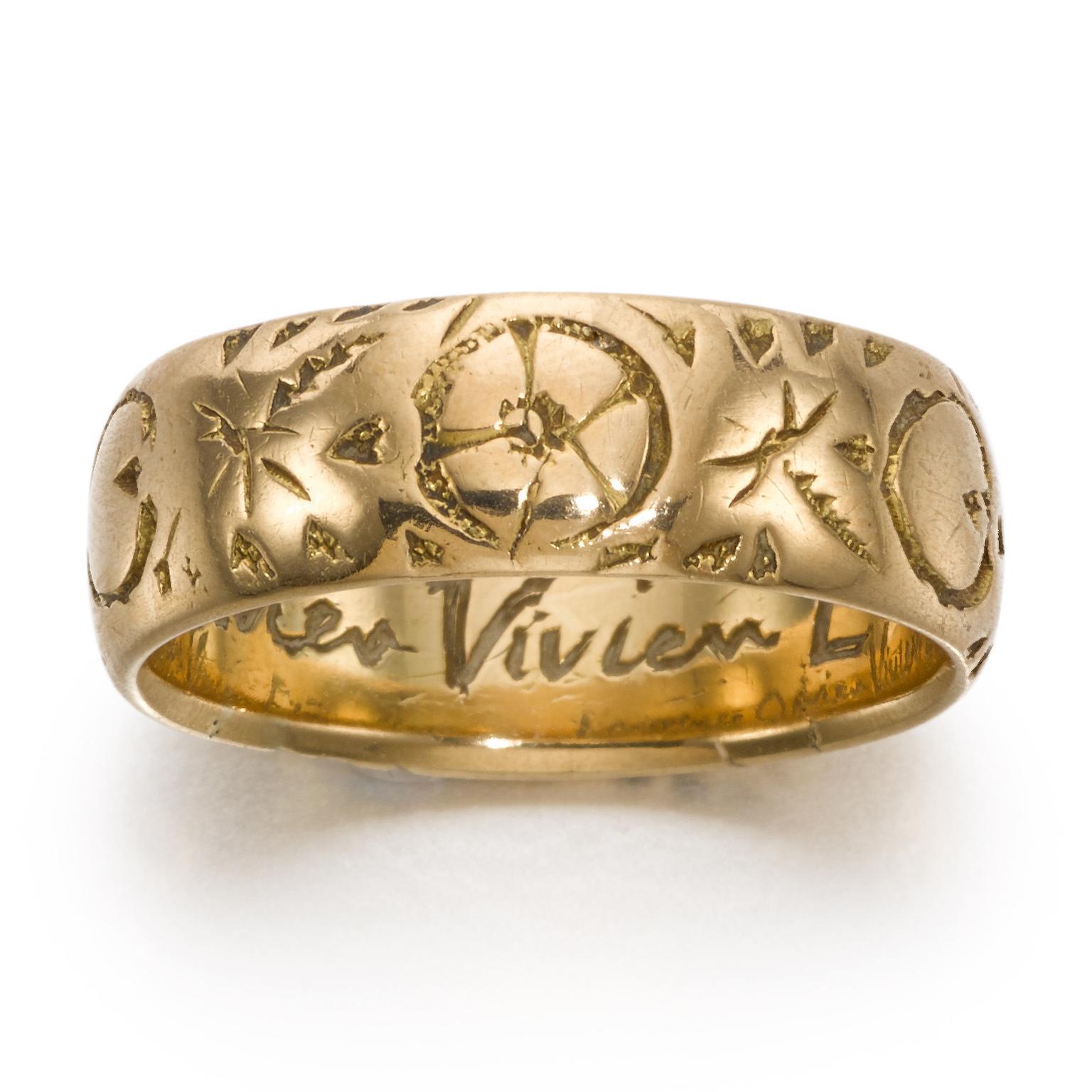 Vivien Leigh gold Eternally ring