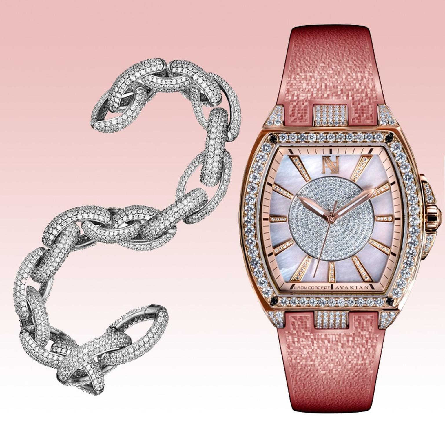 Avakian Lady Concept watch in pink