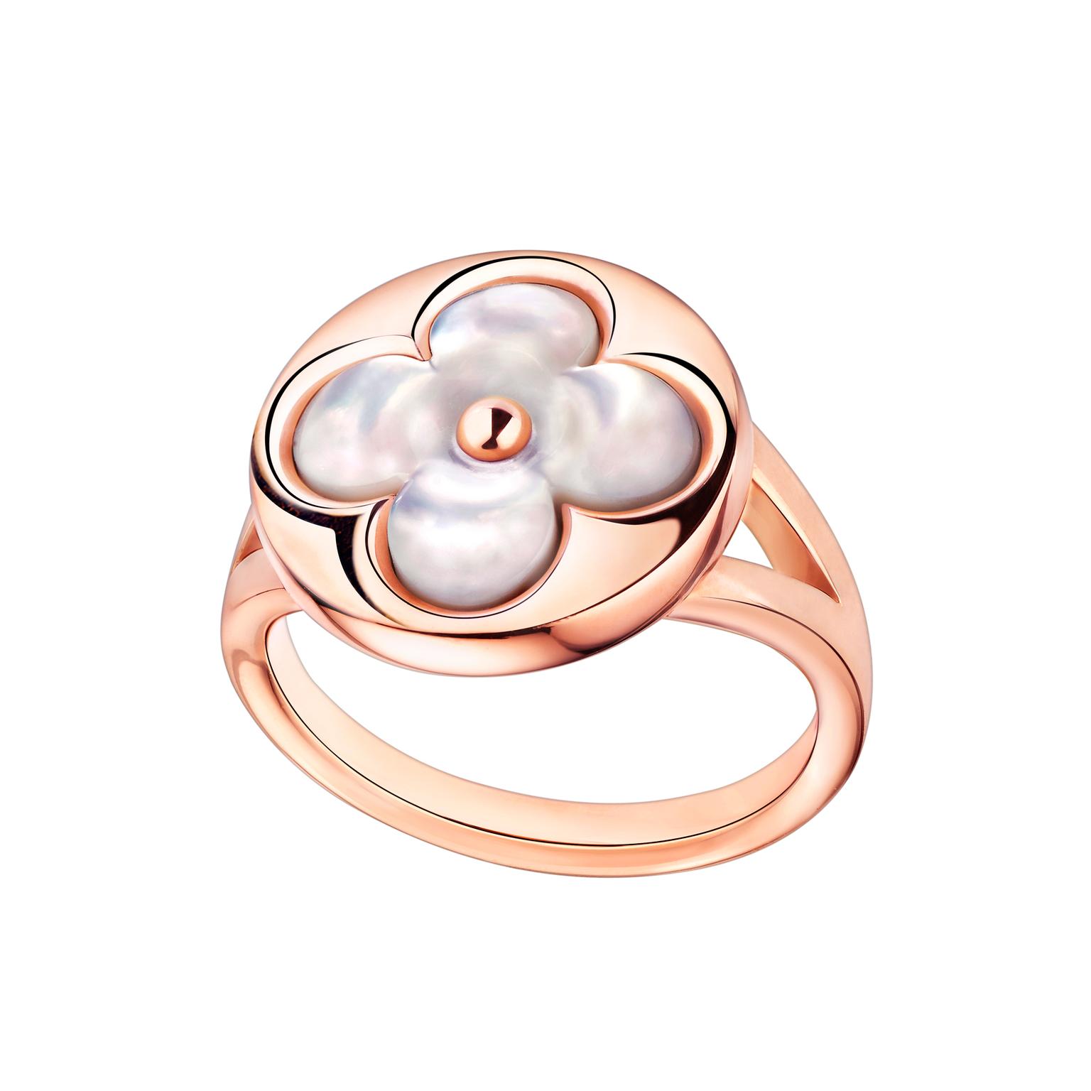 Dentelle de Monogram pink gold ring | Louis Vuitton | The Jewellery Editor