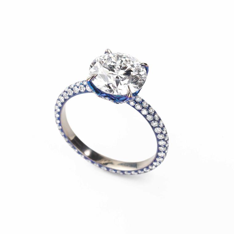 Glenn Spiro round diamond-encrusted ring
