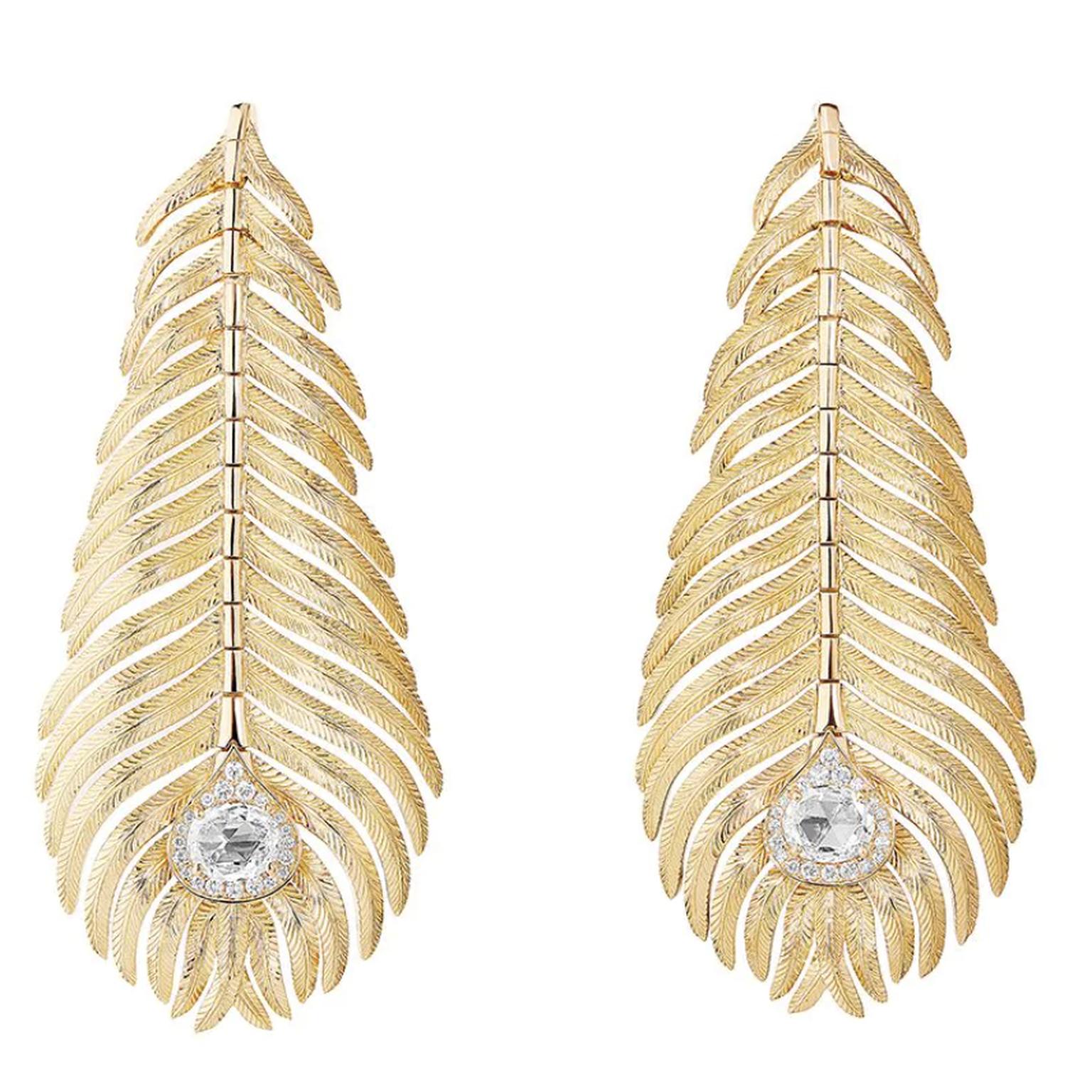 Plume de Paon earrings by Boucheron