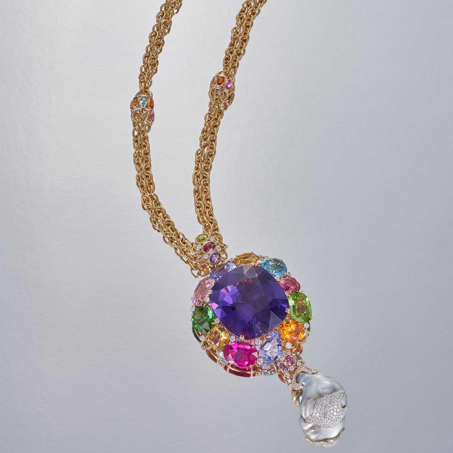 Margot McKinney 153 carat amethyst necklace