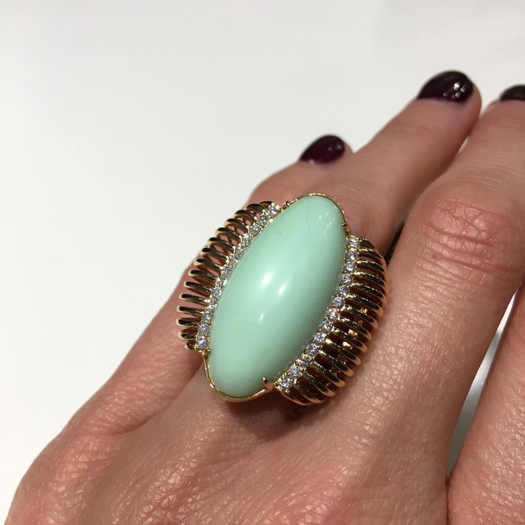 Unusual jewellery - Jade cocktail ring