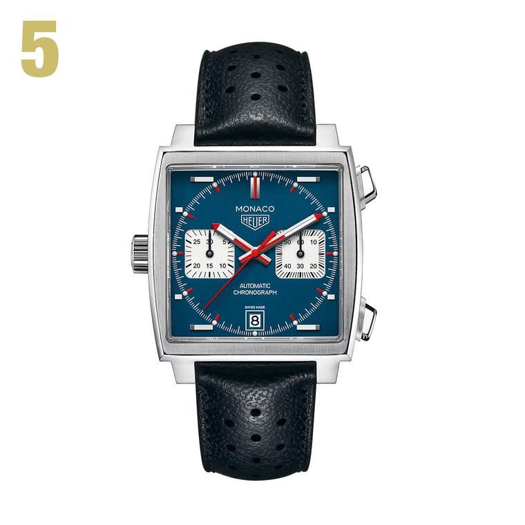 5 TAG Heuer Monaco Chronograph watch