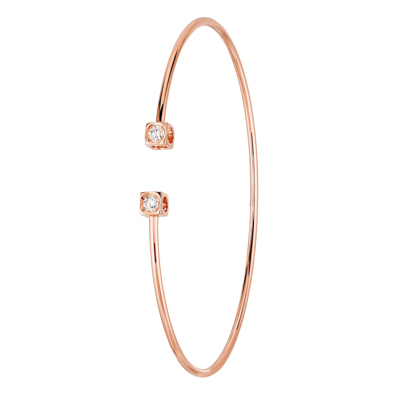 Dinh Van Le Cube Diamant bracelet rose gold