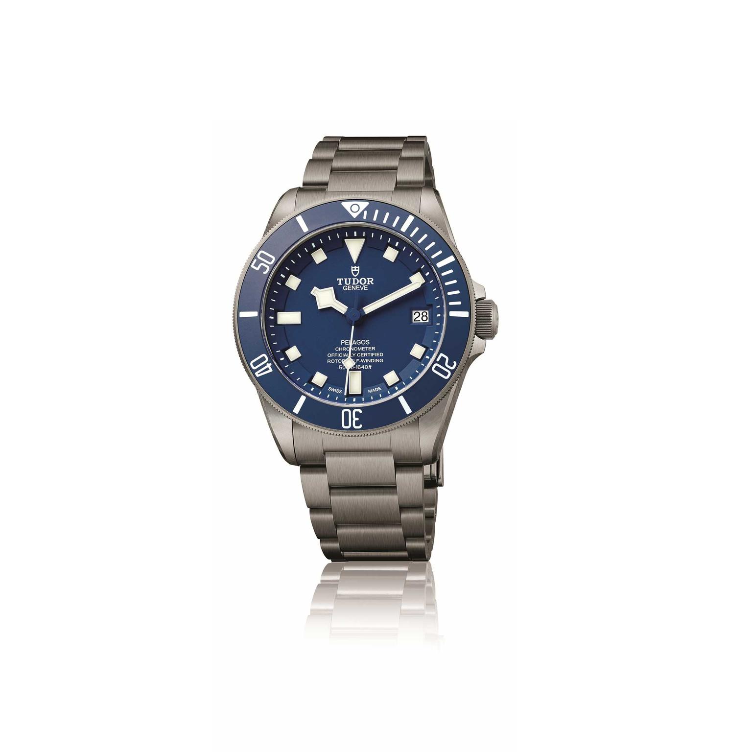 Tudor Pelagos blue watch