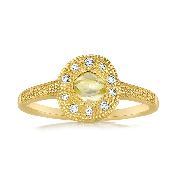 Talisman yellow gold solitaire ring by De Beers