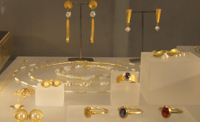 Beautiful jewels at Jean Scott-Moncrieff's display. From £700.