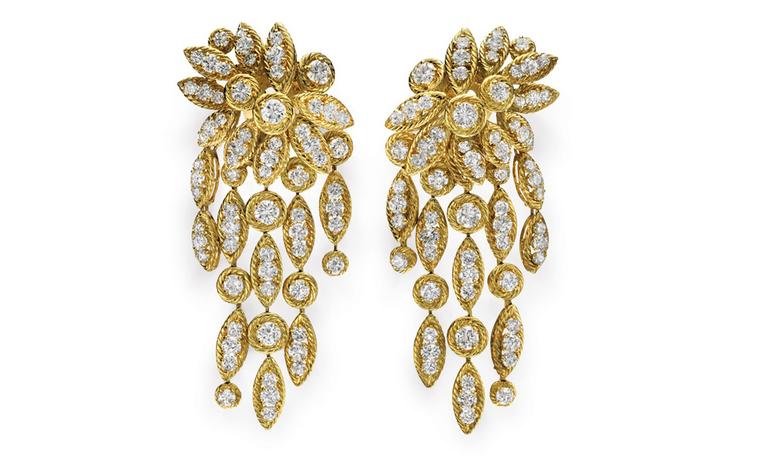 Elizabeth Taylor 'Granny Suite' or Barquerolles earrings by Van Cleef & Arpels