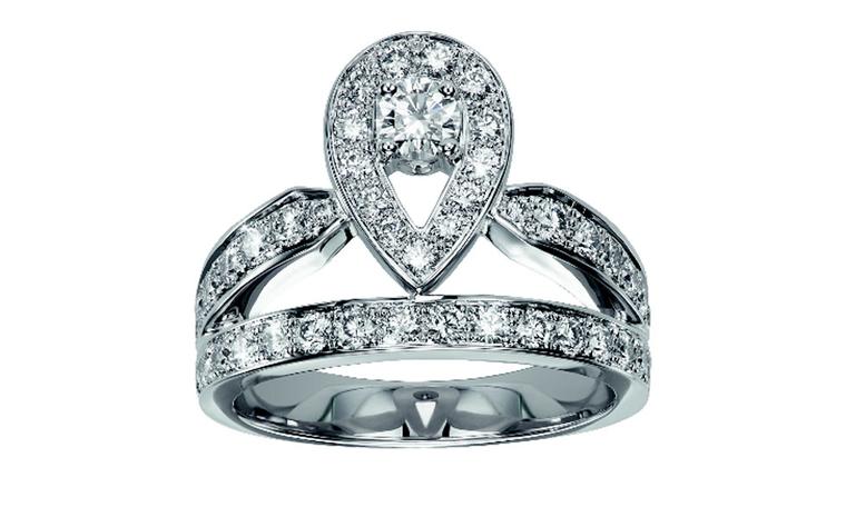 Josephine Tiara ring with pave diamonds £6000