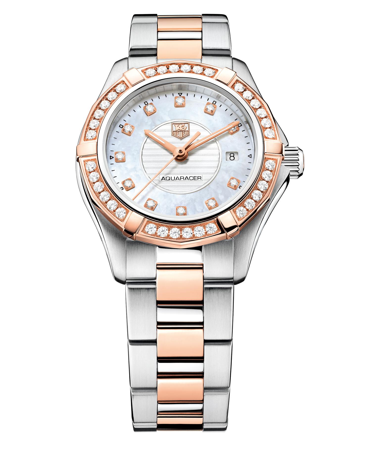 TAG Heuer Aquaracer Lady rose gold steel and diamonds_20130822_Zoom