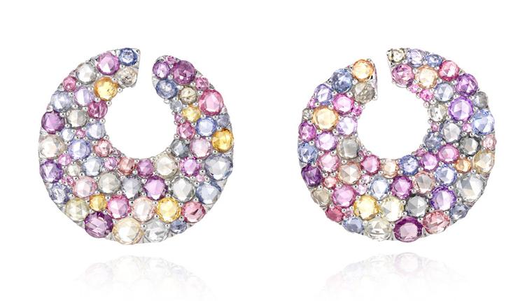 Chopard-Cannes-Multicoloured-Sapphire-Earrings