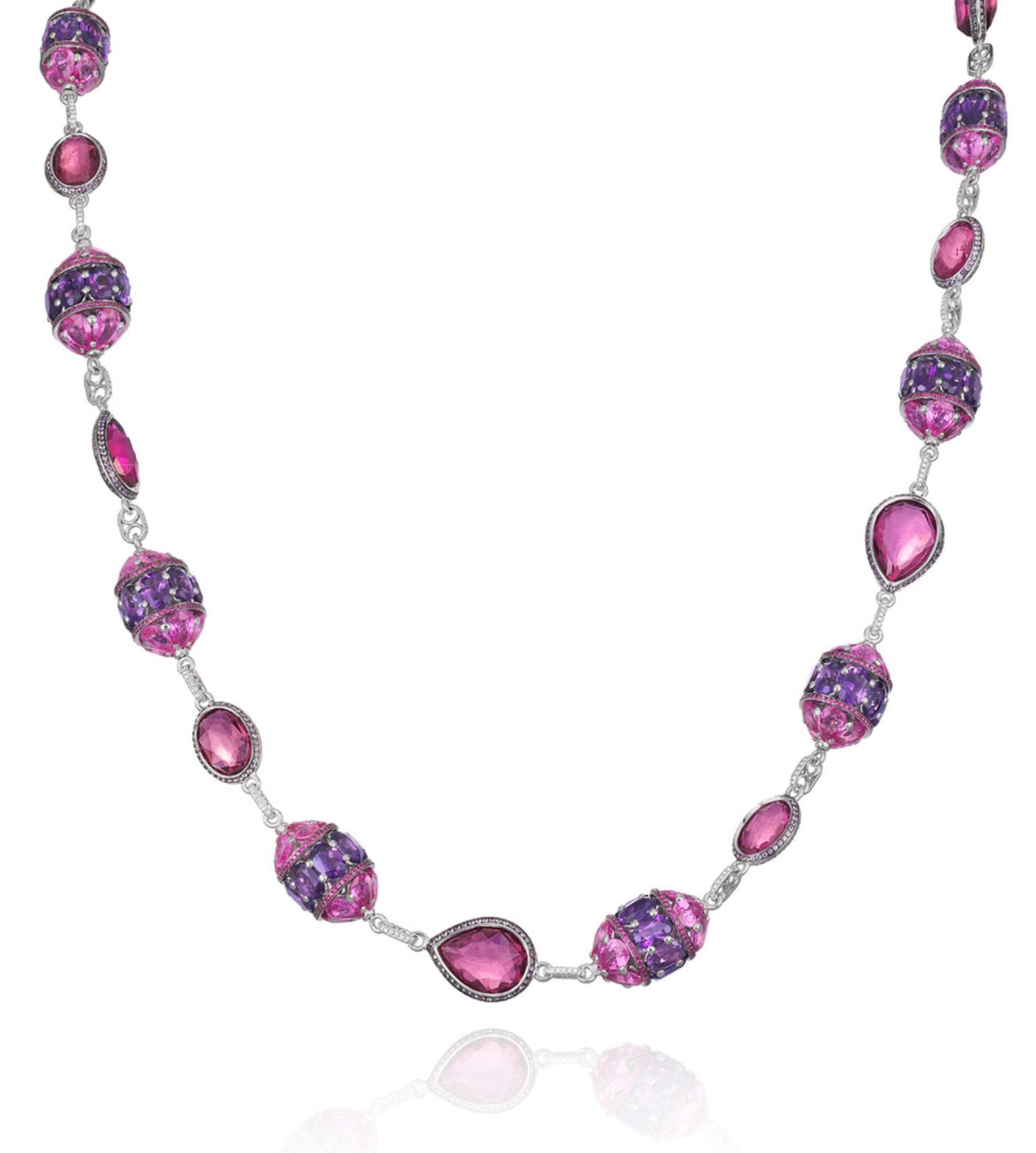 Chopard-Cannes-Pink-Papphire-and-Amethyst-Necklace