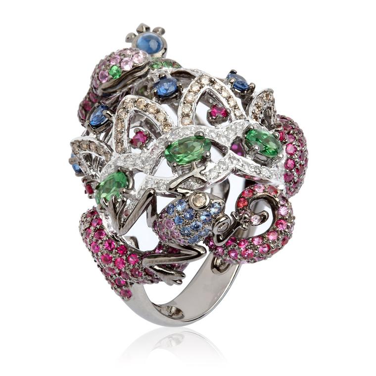 Wendy-Yue-Fantasie--Jubilee-18ct-white-gold-diamond-sapphire-ruby-and-garnet-Serpent-ring-by-Wendy-Yue-for-Annoushka_03