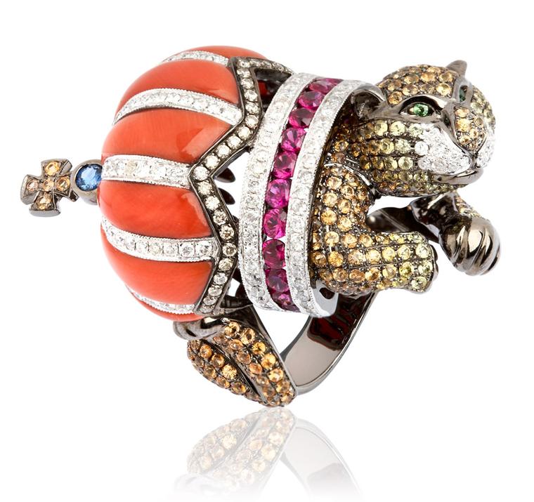 Wendy-Yue-Fantasie-Jubilee-18ct-yellow-gold-diamond-sapphire-garnet-and-ruby-Lion-ring-by-Wendy-Yue-for-Annoushka_01