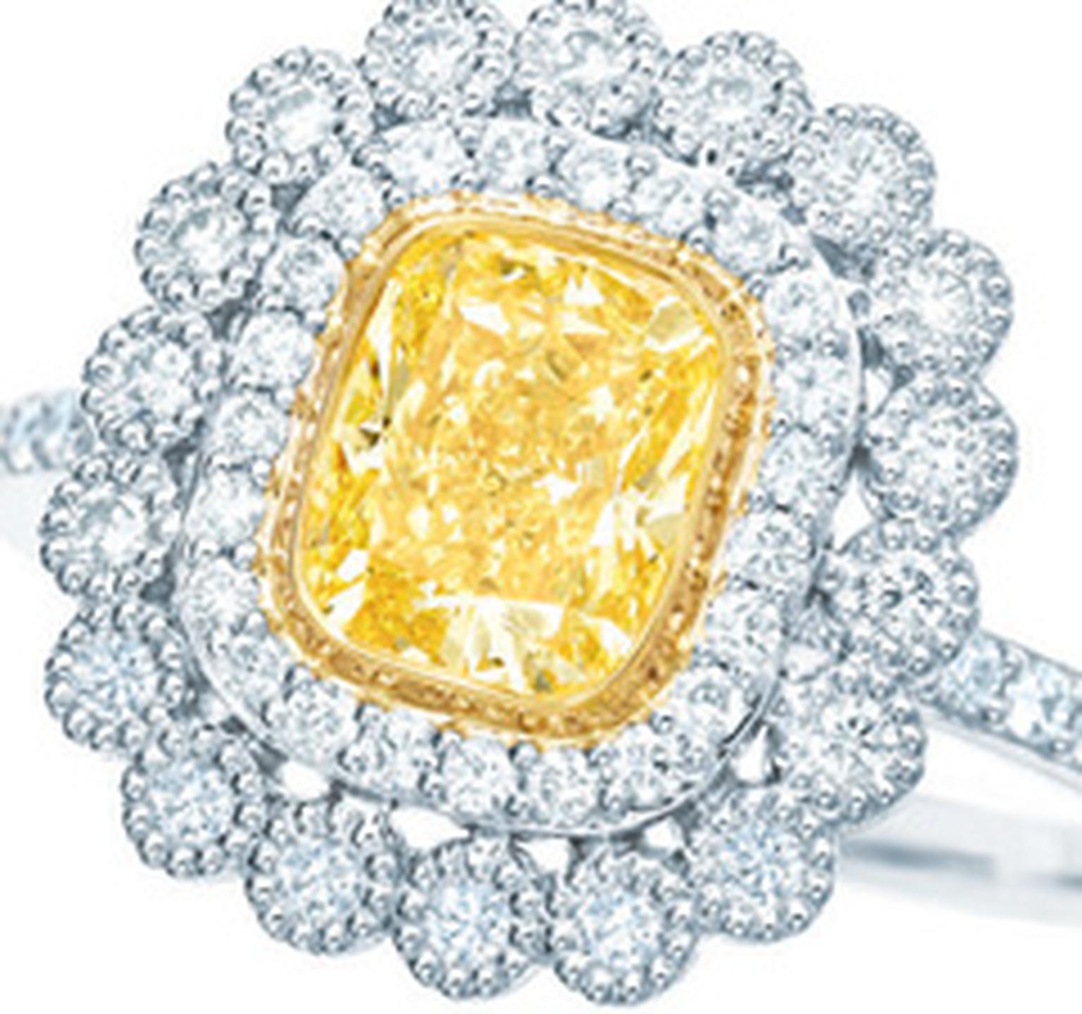 HP240x245Tiffany-Enchant-yellow-and-white-diamond-rings-set-in-platinum