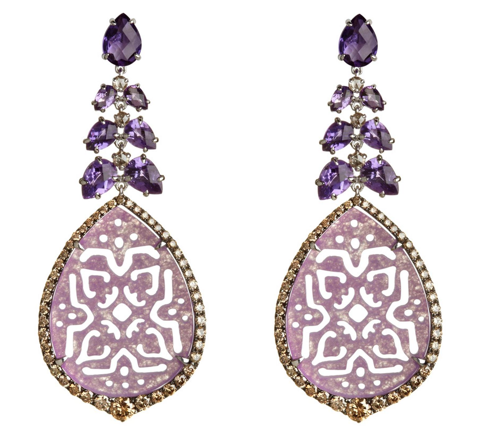 Annoushka-Alhambra-18ct-rose-gold-amethyst-diamond-and-jade-earrings